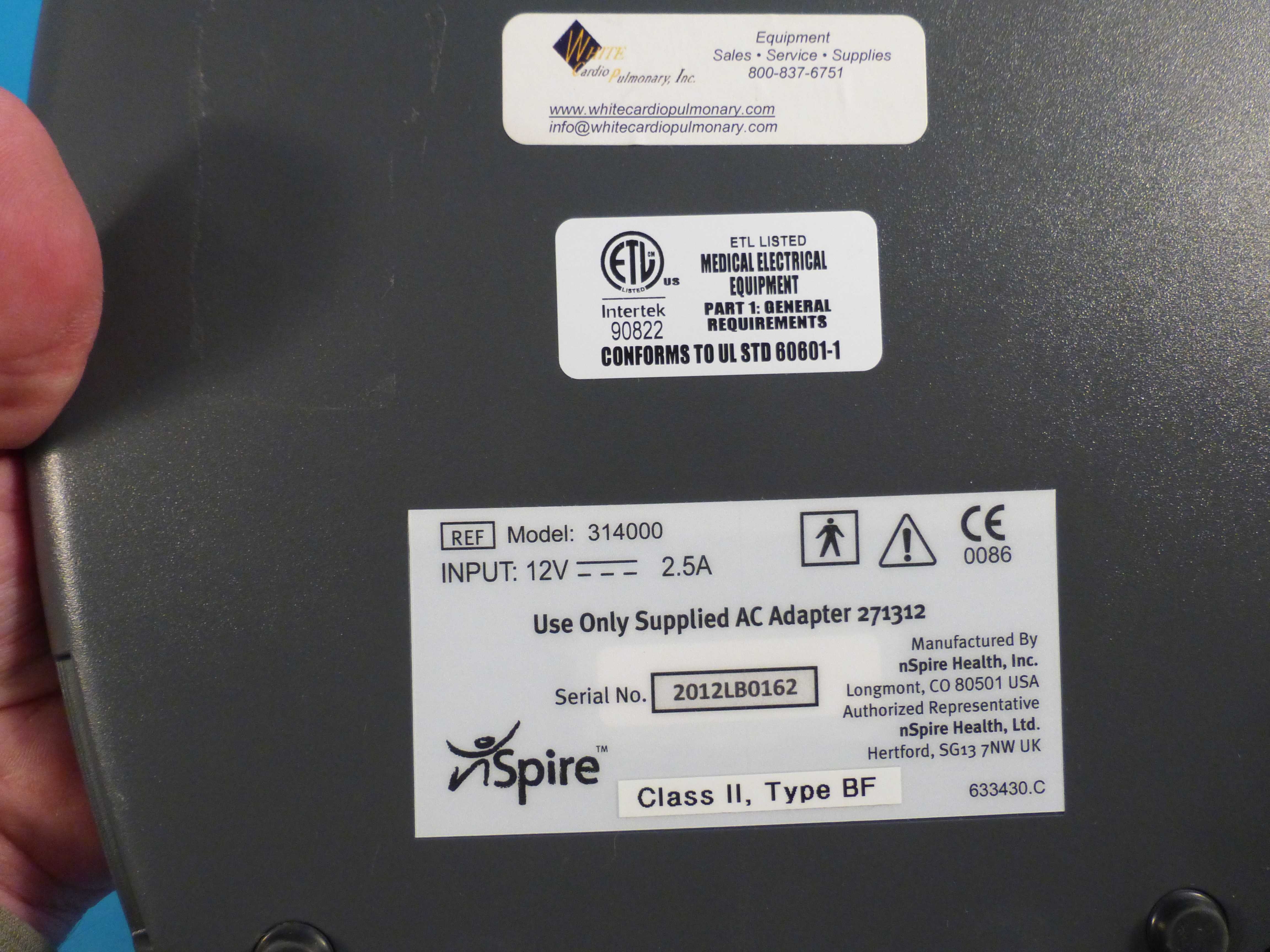 nSpire Health, Inc. Koko Legend Spirometer NWS Medical Scientific