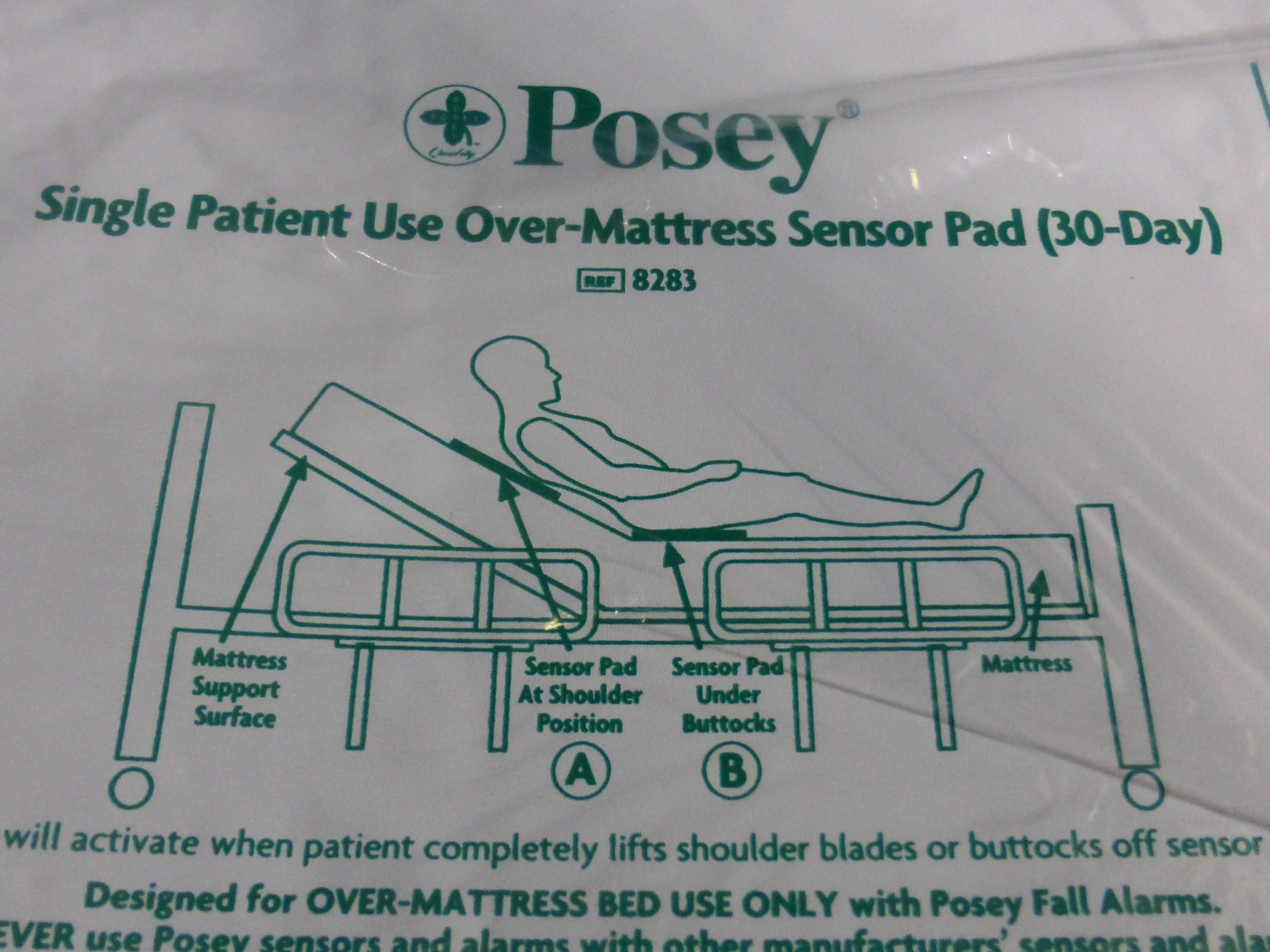 Posey 8283 BED SENSOR PAD NWS Medical Scientific